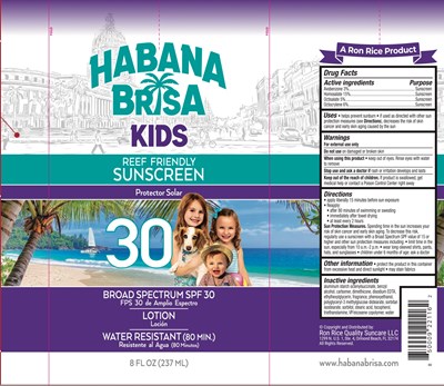 Label (Habana Spf 30 Kids Lotion)